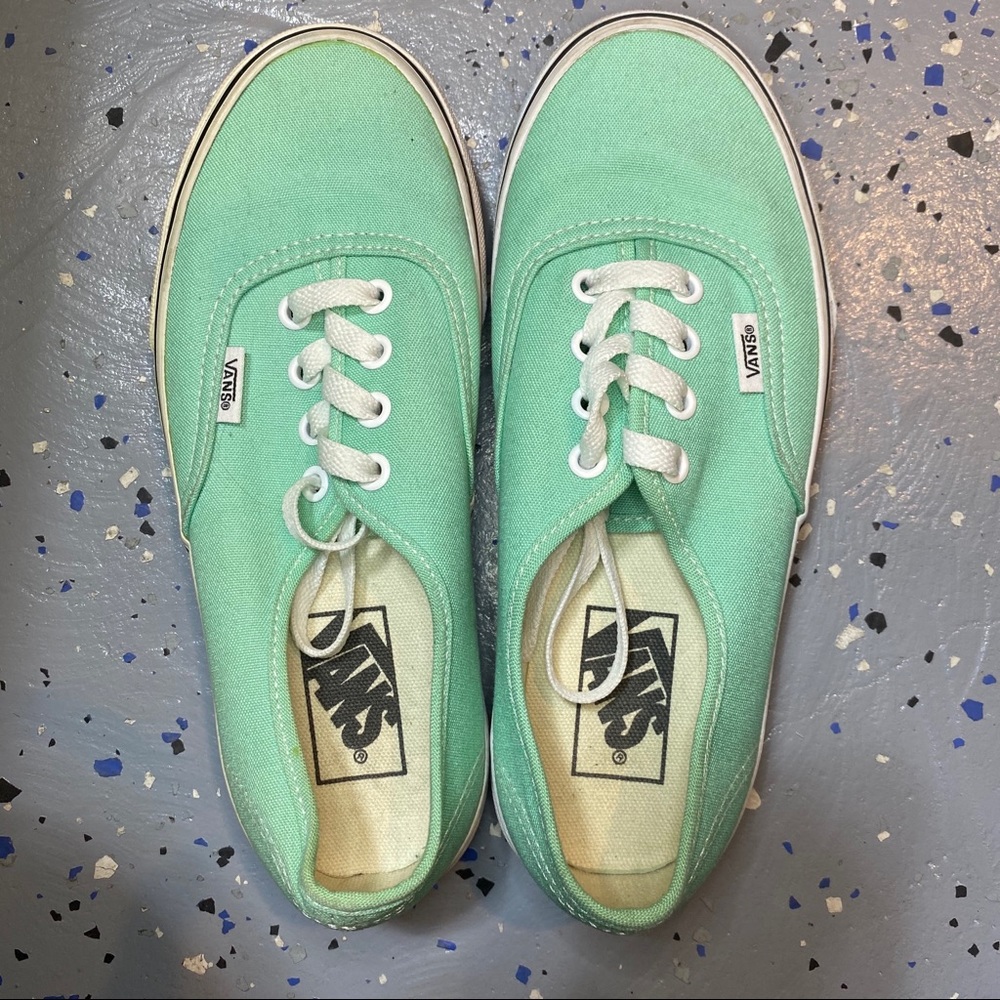 Mint Vans shoes - Men’s 4.5 / Woman’s 6